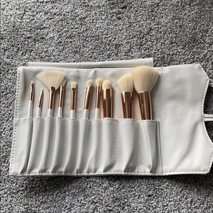 10 piece brush set and travel case